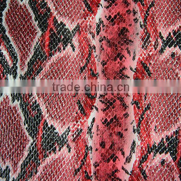 snakeskin leather fabric for handbag for sale