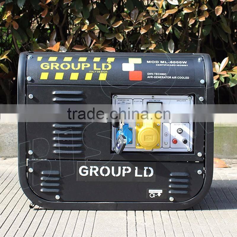BISON ITALY Design 168F 6.5HP 2.5KW HONDA Technology Air-Cooled Gasoline Generator Set