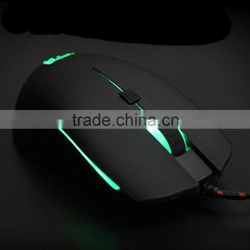 V40-4000DPI Optical Programmable Wired Gaming Mouse for PC/Laptop/Desktop, LED Colors, 6 Buttons