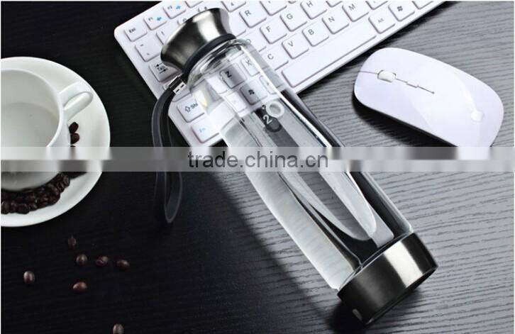 500ml Intelligent Portable Hydrogen Rich Water Ionizer Maker Generator Bottle Anti Aging Colorful Light