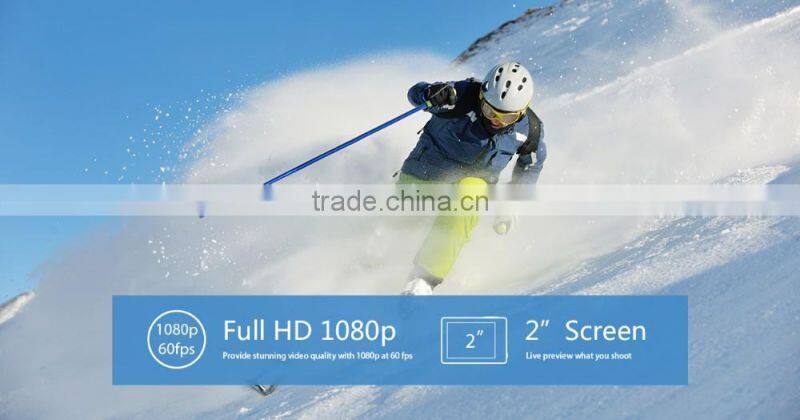 4K 30fps action camera dual screen go pro style original Genuine AT-H3R 4K + Wifi + 2.4G Remote Control