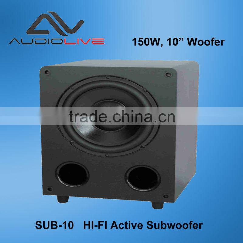 SUB-8 dongguan supply 8 inch professional hi-fi active Subwoofer