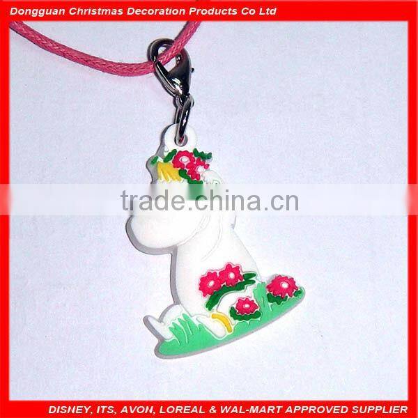 fashion soft PVC & metal necklace for promotion