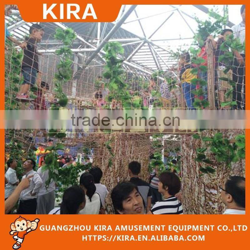 2016 Hot Sale Indoor Ropes Obstacle Course, Commercial Kids Indoor Jungle Gym Equipment