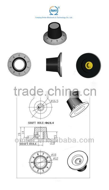 knobs for electrical aluminium alloy mini