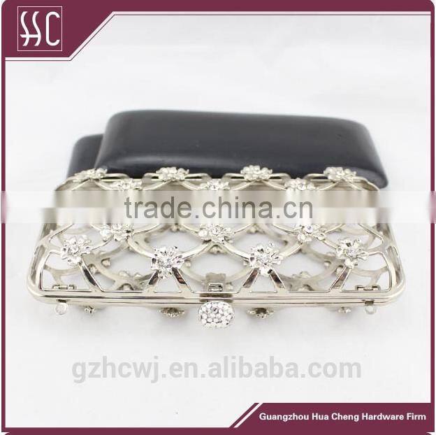 19.2*8.7cm traditional clutch bags & high quality metal clutch box frame