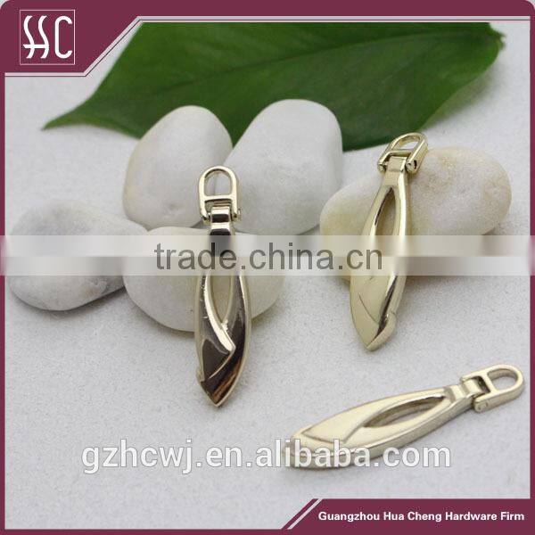 new style customized zipper,fashion metal zipper puller slider for handbag,bag accessory
