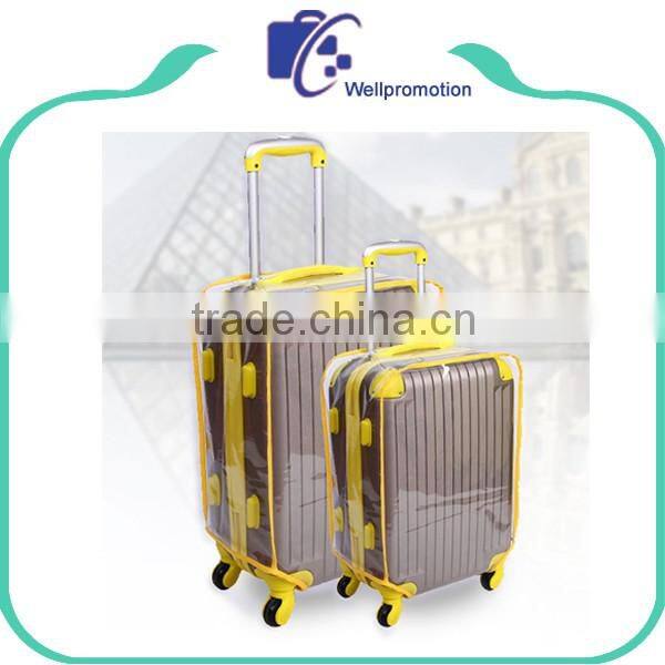 Custom travel waterproof clear pvc suitcase luggage cover
