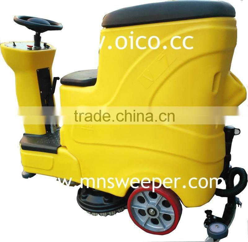 Germany technology professional waiting lounge outdoor ride on washer commercial floor scrubbers machine with lead acid battery