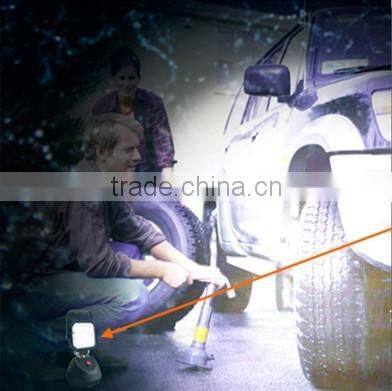 Portable LED Rechargeable Flood Light with AC/DC Car Adapter, Emergency LED Rechargeable Work Light (SR-RWM-18A,18W)Magnet Type