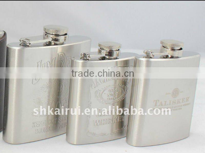 1oz stainless steel hip flask