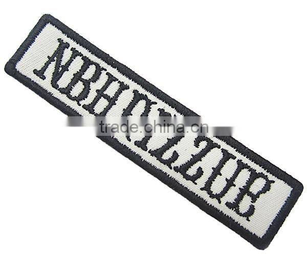 Made in China Custom Brand Logo Denim Clothing Fabric Emboridery Patch