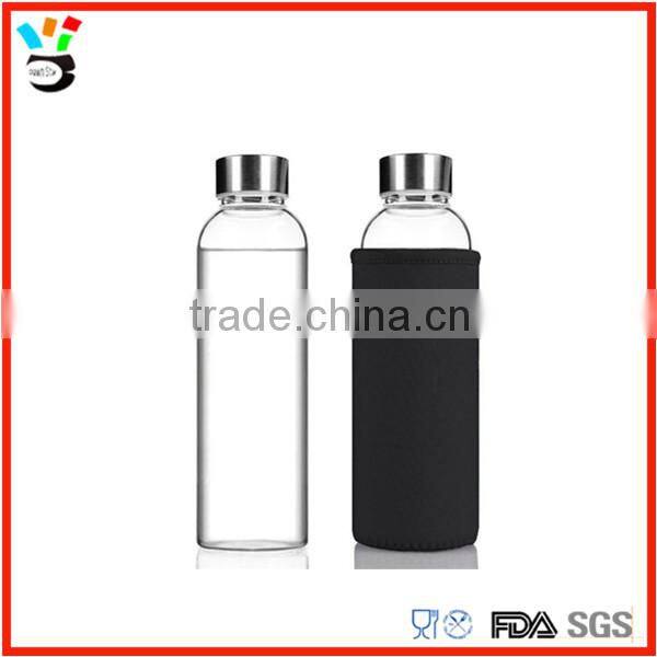 2016 fashionable stylish borosilicate glass 300ml champange vodka wine bottle