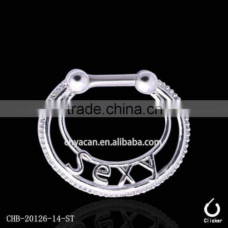 Wholesale Vibrating Piercing Jewelry Stainless Steel Free Sample Nose Rings