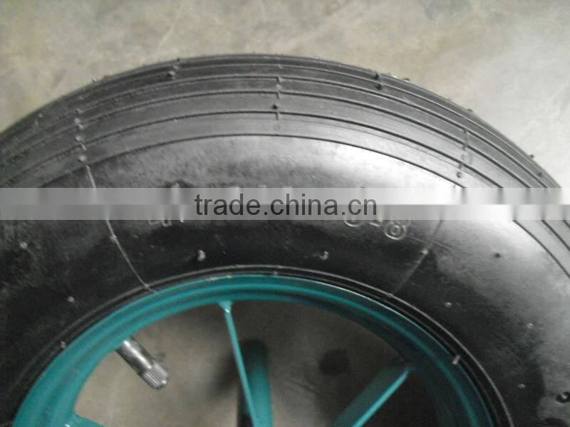 wheelbarrow tyres and tubes 4.00-8 China wheelbarrow tyre factory
