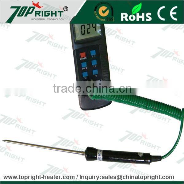 high temperature portable k type thermocouple with digital thermometer with handle
