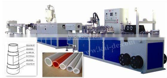 butt welding PEX-AL-PEX composite pipe machine