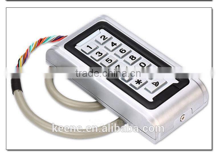 Metal CASE card reader keypad standalone rfid access controller