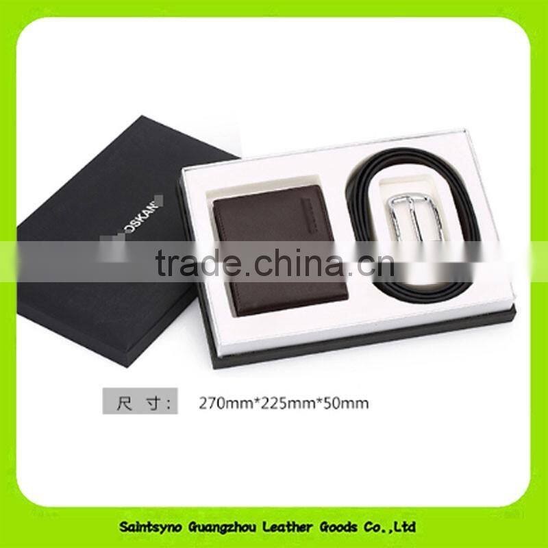 16019 Hot selling exclusive men leather gift set