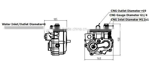 K3101+JL-04 duel fuel cng conversion kit for car