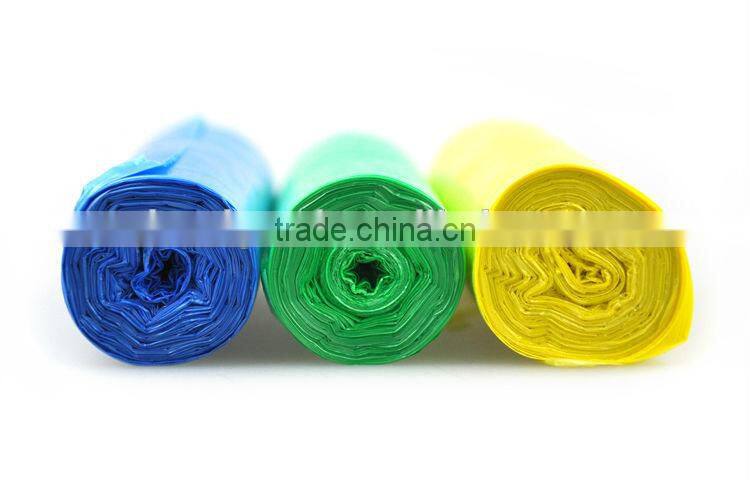 high quilty color plastic portable garbage bag on roll