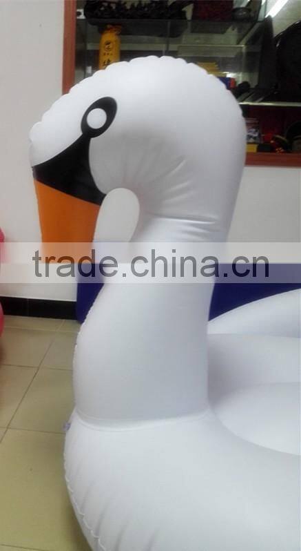 Hot selling inflatable giant swan inflatable white swan pool float inflatable white swan rider
