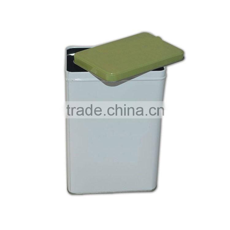 popular rectangle metal tea tin can / coffee tin box/tin coffee packaging box
