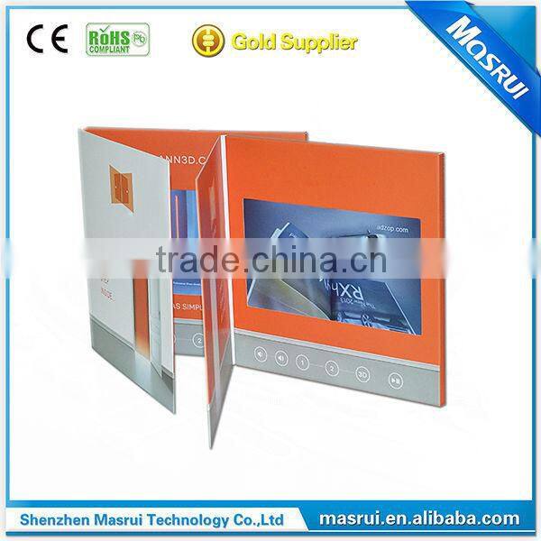 High Quality Printable Video Business Card video mailer Video Brochure card for advertising