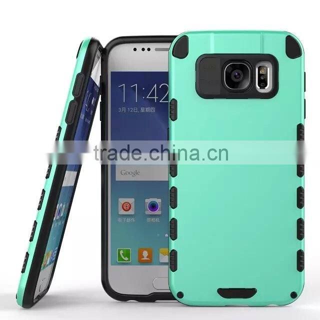 For Samsung Galaxy S6 Hybrid TPU Case, Shockproof Hard Case for Samsung S6 Protective PC Slim Cover