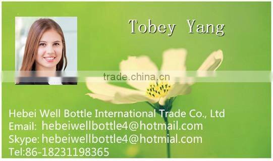 penicillinglass bottle with silicone rubber paint cap for njection bottle