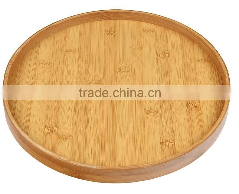 BR901/Traditional Classical Chinese Kongfu Bamboo Round Charger Tea Tray