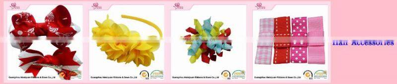 Two Color Mix Pinwheel Children Hair Bows Headband Girl Hair Bow Baby Headwear With clip
