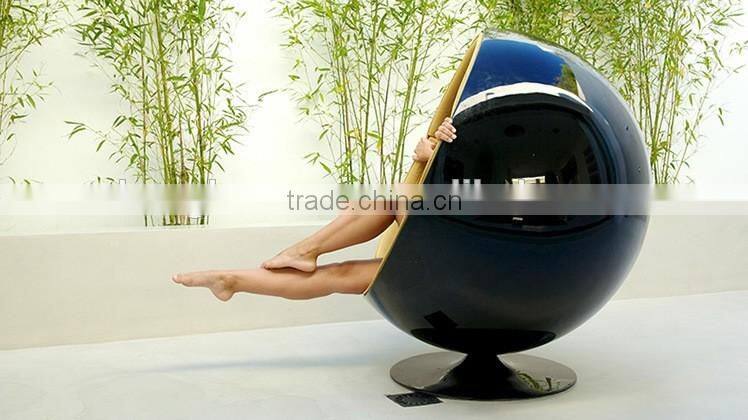 fabric cushion/(0.6MM)aluminum,fiberglass shell Material and Modern Appearance egg ball chair