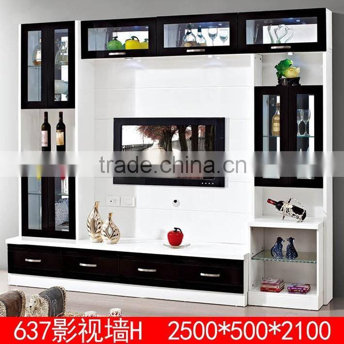 Latest design wall unit design led tv unit