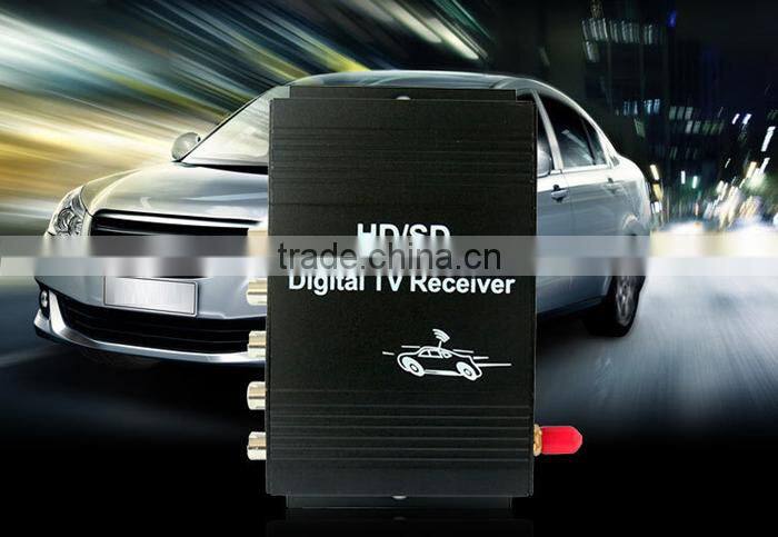 Four way Box Car Mobile ATSC USA Digital TV Receiver M-488X Voltage DC12V For Car DVD Player 4 Video Output