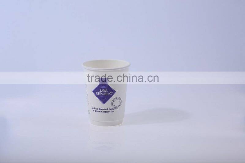 Lvyang LOGO Printed Paper Cups Single/Double/Ripple Wall for Coffee or Tea