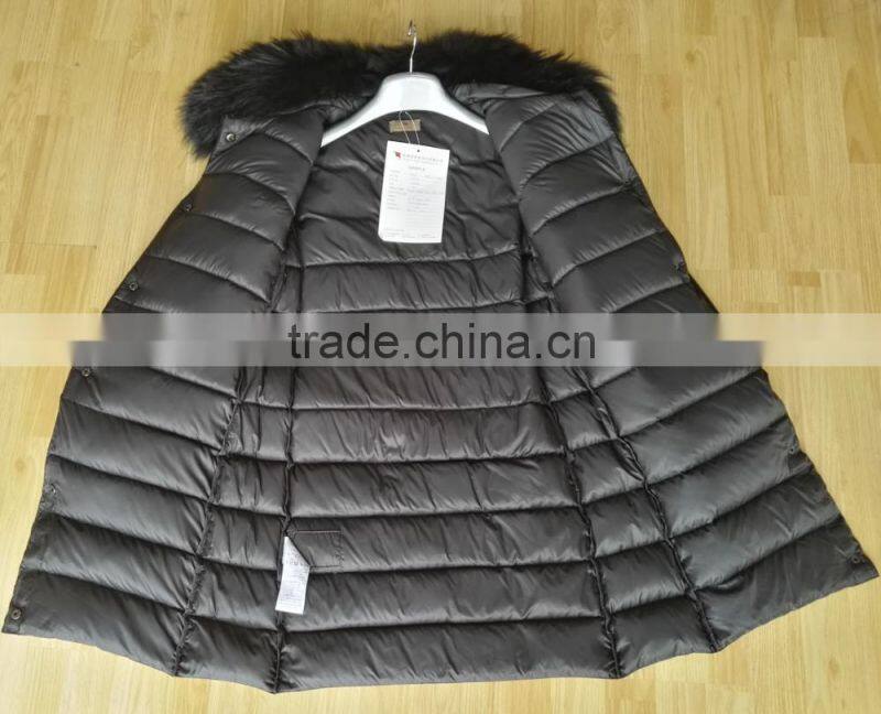 2017 new style wome wool long down coat