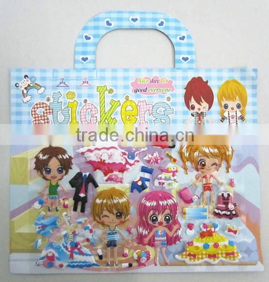 fashion design children dressing Diy stickers