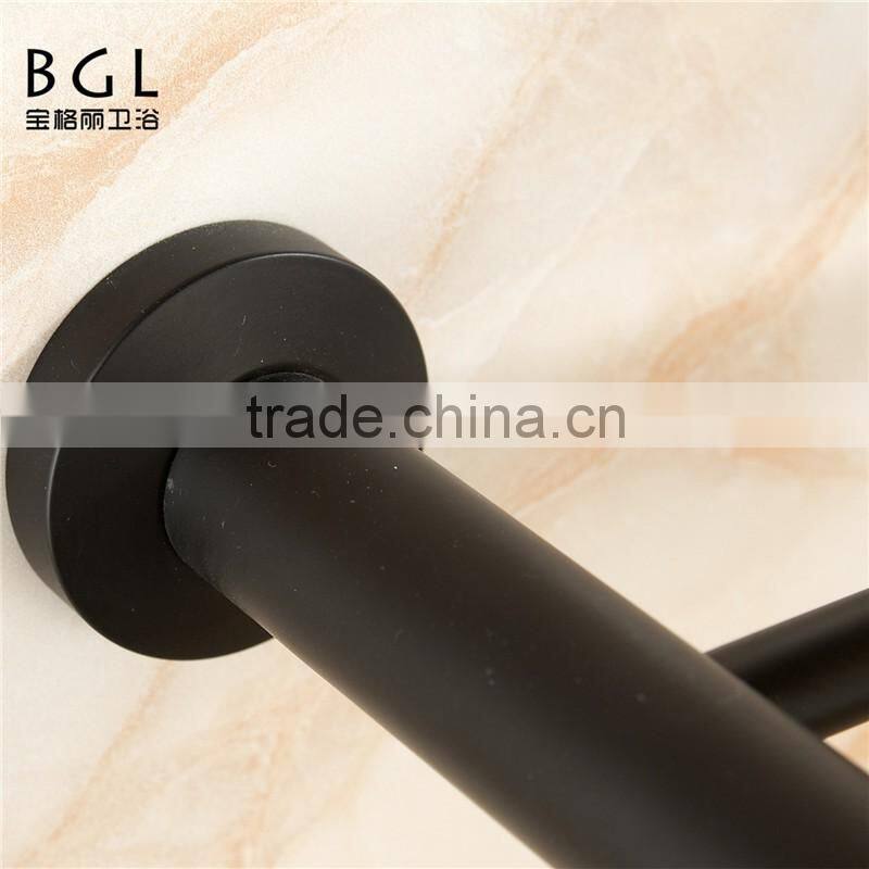 new type zinc alloy black color bathroom sanitary items towel rack