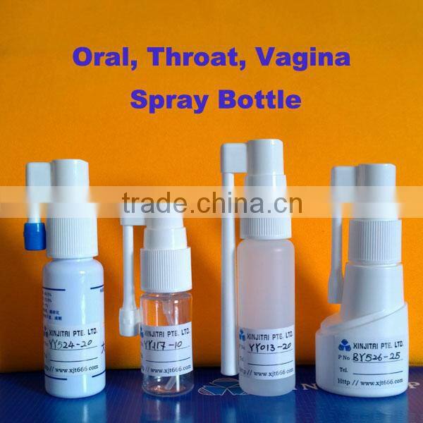 10 ml PET Pharmaceutical Oral Spray Bottle in Amber Color