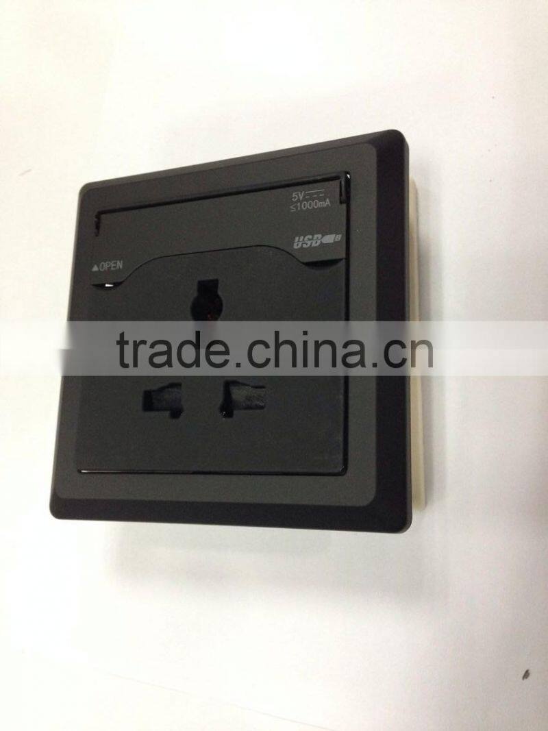 New product 2016, USB universal wall socket for iphone ipad