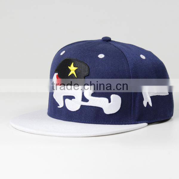 two tone flat brim cap,two tone flat cap,wholesale flat brim fitted hat