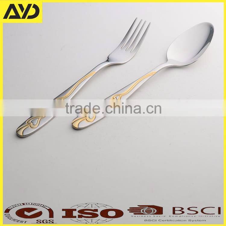 24Pcs Hight Quality Cutlery Set Knife Fork Spoon Teaspoon for Gifts