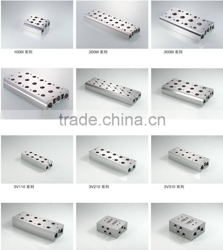 All Type bar bus Plate Manifold For Pneumatic Valves High Hardness