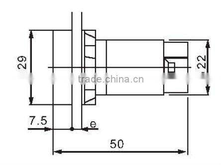 flush push button switch lockable KB7-EH