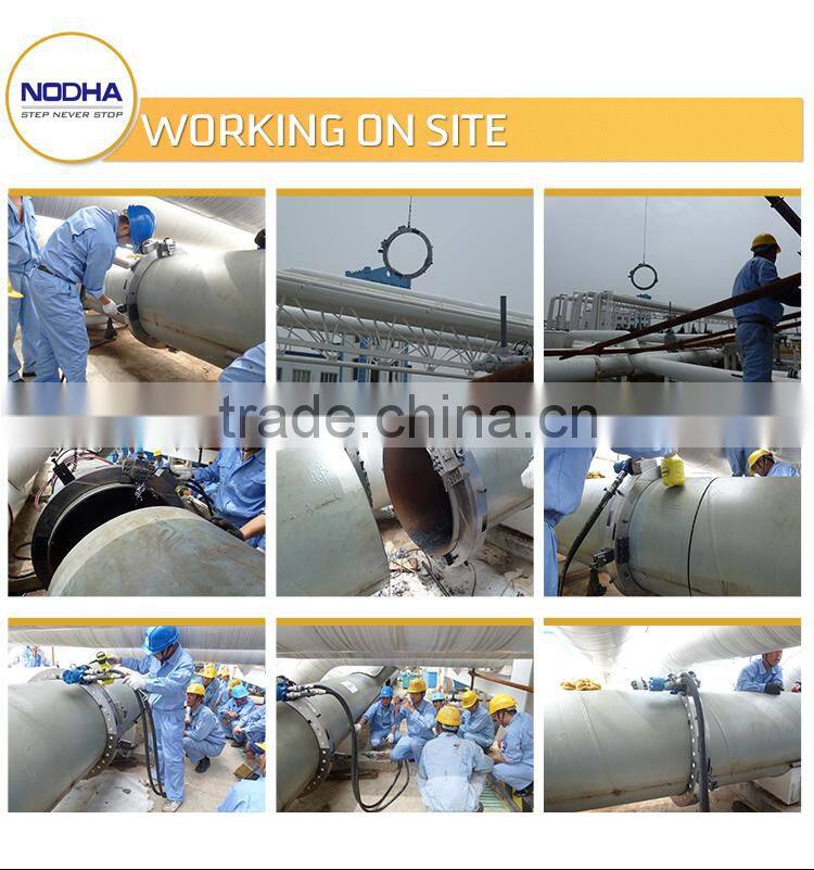 NODHA alumininm body Pipe Cold Cutting and beveling Machine 32" pipeline maintain