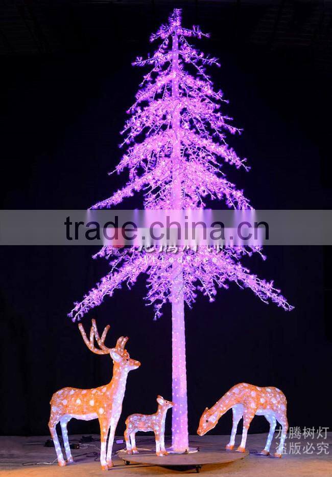 7m outdoor RGB christmas decorations tree light