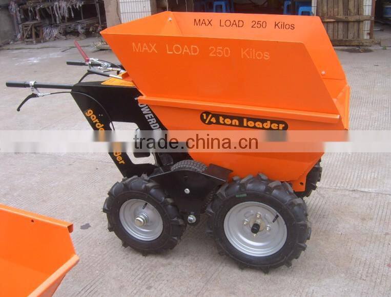 Wholesale china best 5.5Hp gaslione engine power 1/4 power barrow,power wheel barrow,motorized wheel barrow