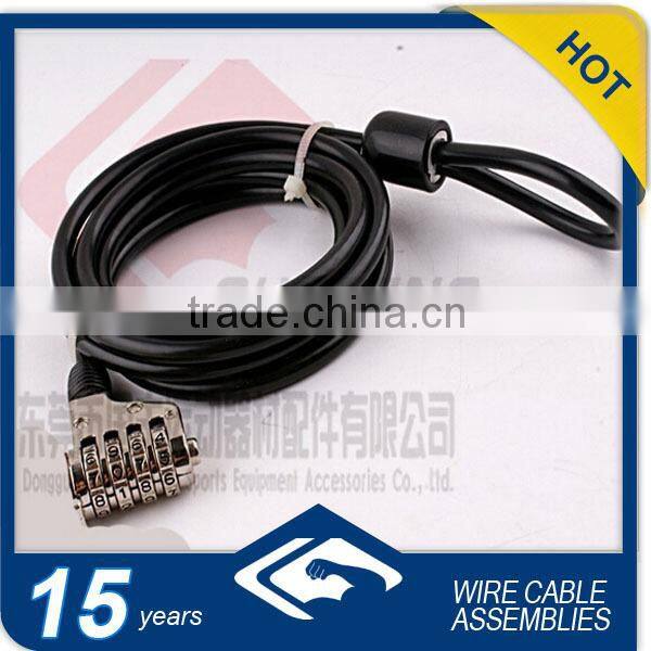 digit combination lock cable with loop