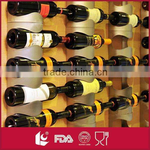 9-Bottle stainless steel solid tabletop wholesale wine rack